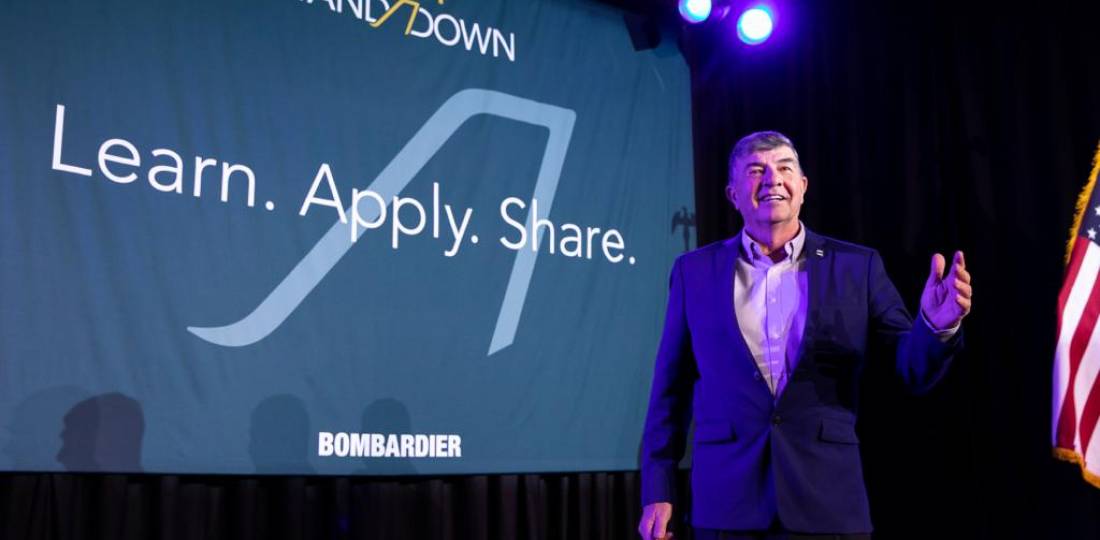 Tony Kern presenting at Bombardier Safey Standdown 2019